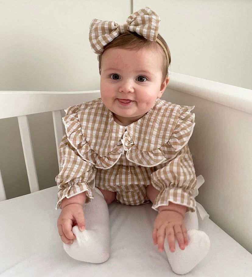 Autumn baby romper