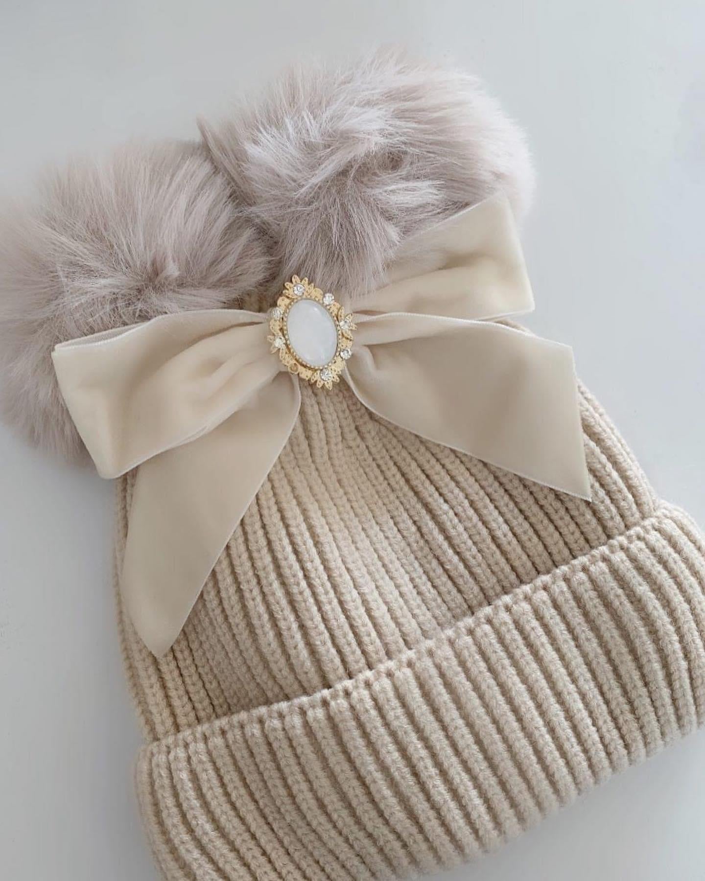 Gem double pom hat 1-6y