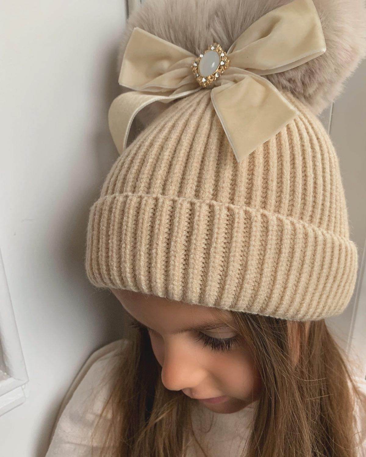 Gem double pom hat 1-6y