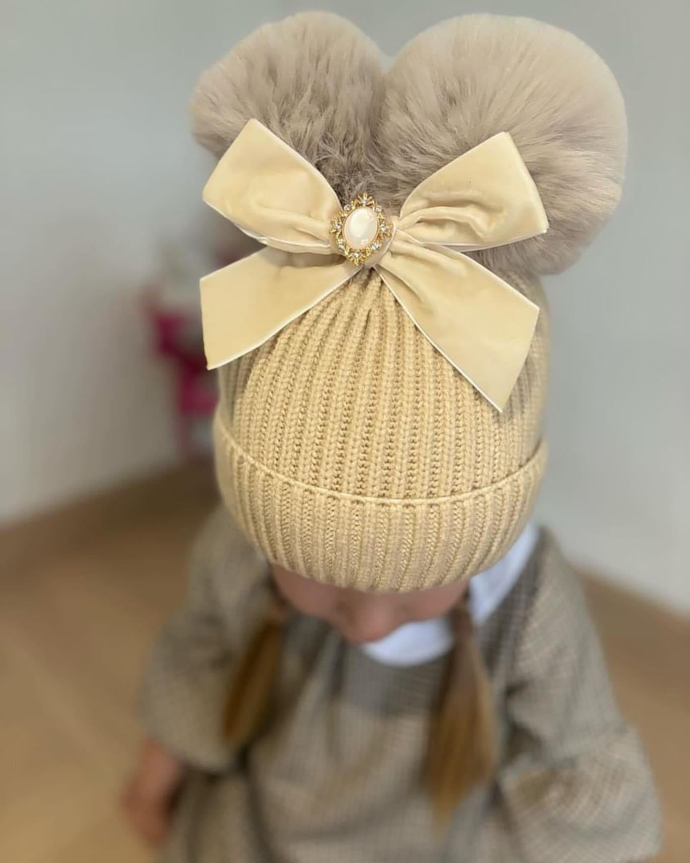 Gem double pom hat 1-6y