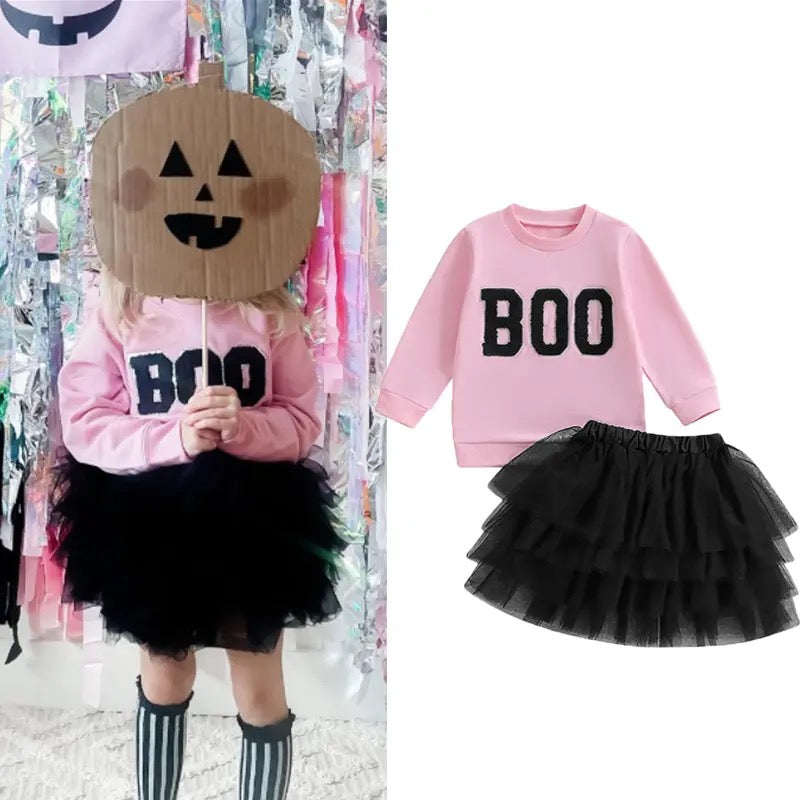 BOO top & skirt set