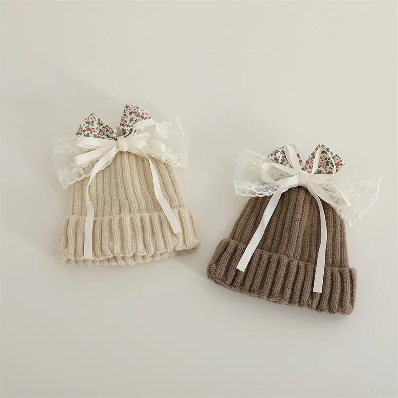 Toddler handmade bow hat 2-6y