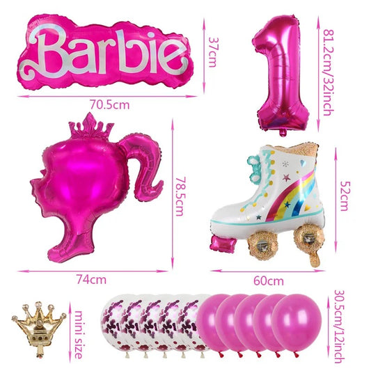 DIY BARBIE balloon set