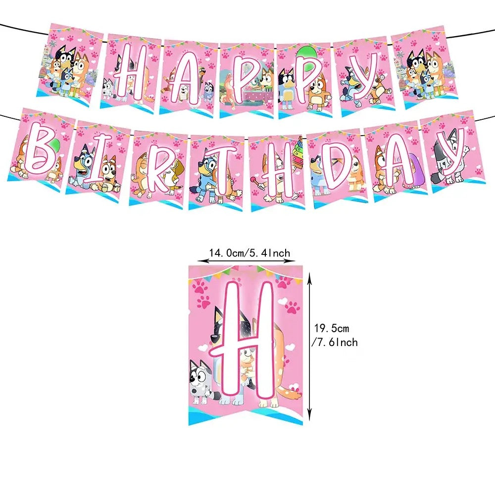 Bluey party set PINK