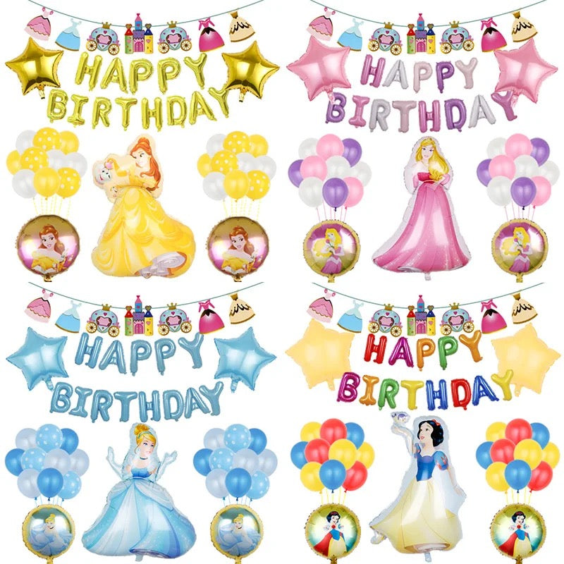 Large Princess balloon set