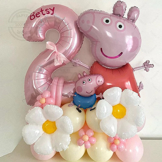 DIY PEPPA PIG balloon set