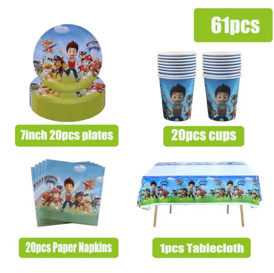 Paw patrol party table set