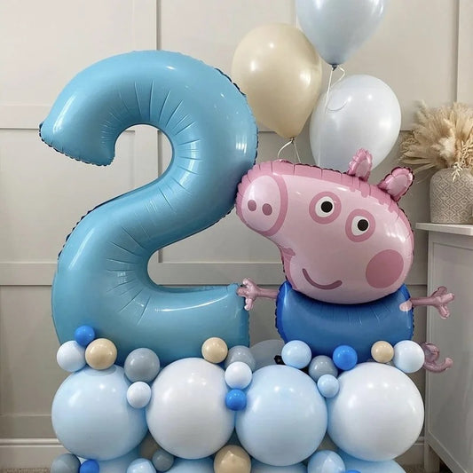 DIY PEPPA PIG George balloon set