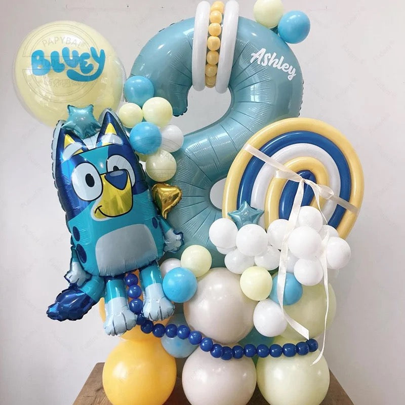 DIY bluey balloon set