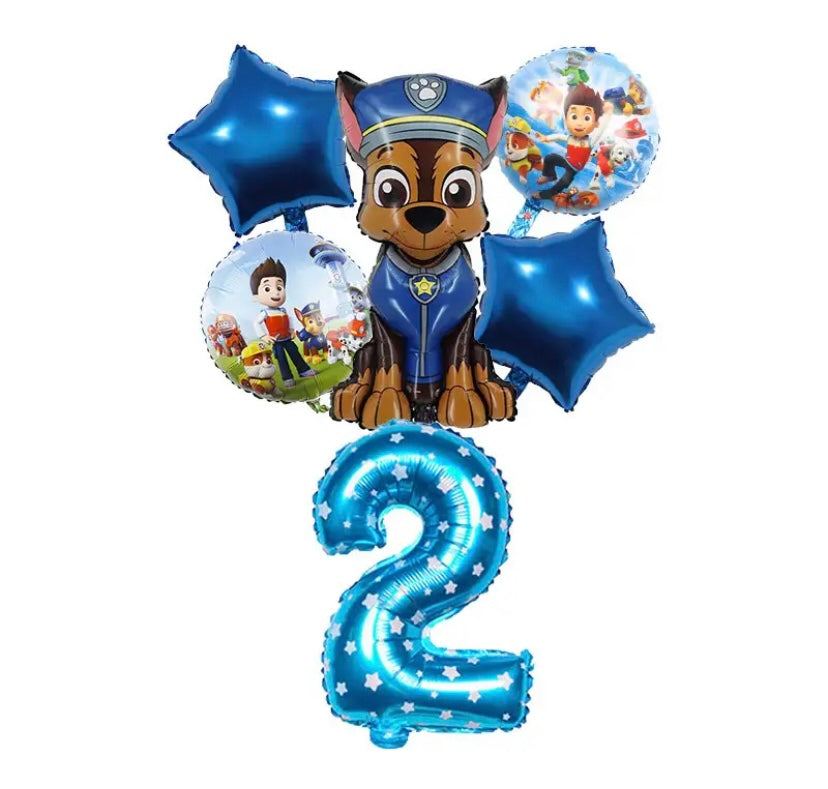 DIY balloon set paw patrol