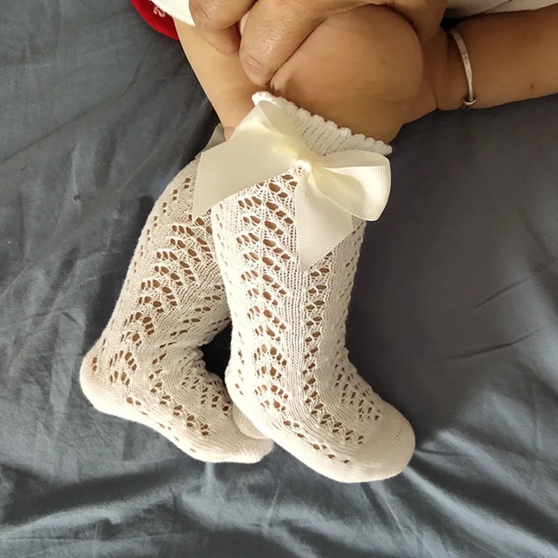 Ribbon lace socks 1-4y