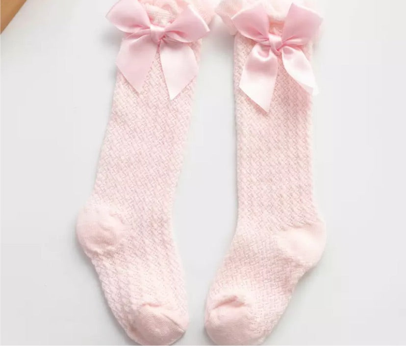 Ribbon lace socks 1-4y