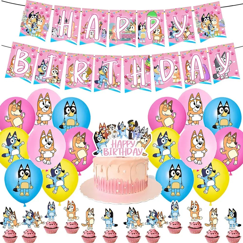 Bluey party set PINK