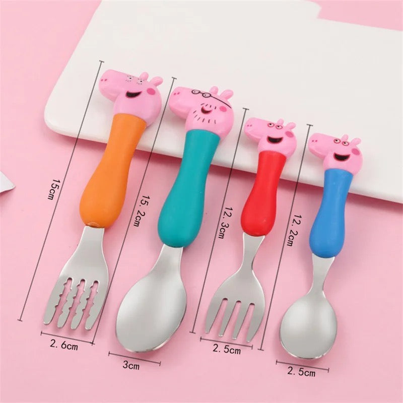 Peppa toddler cutlery set