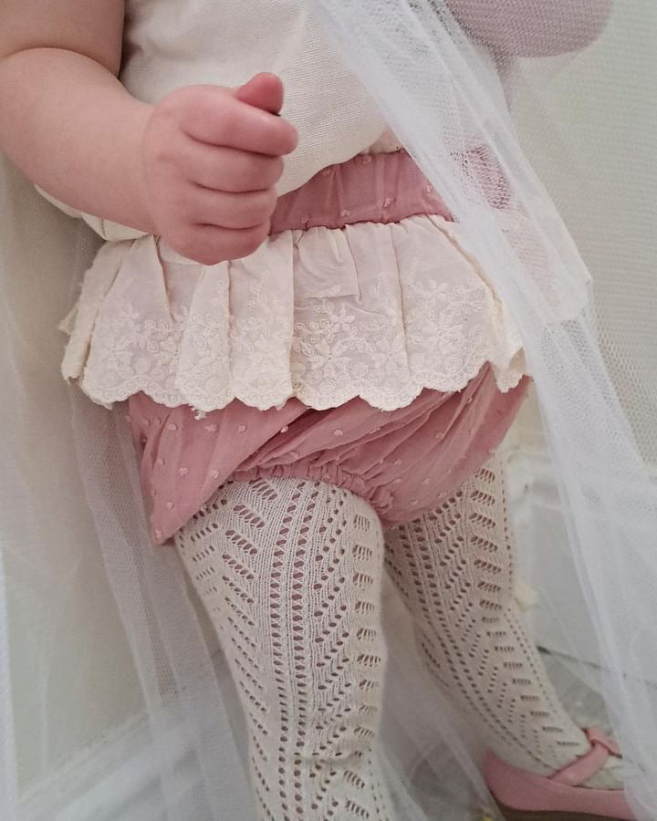 Dainty pink laced  bloomers