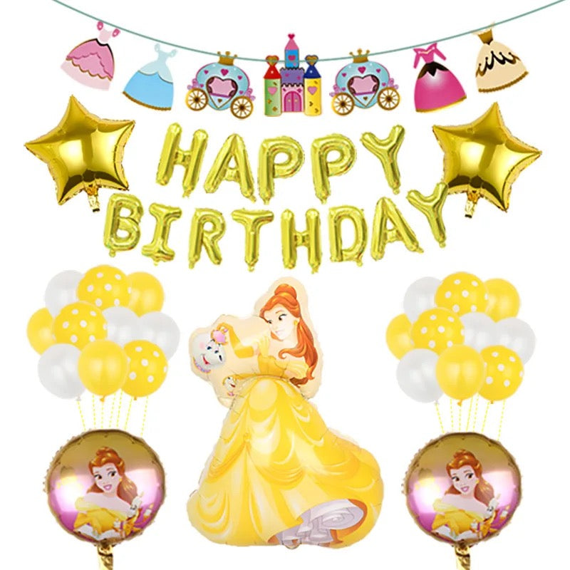 Large Princess balloon set