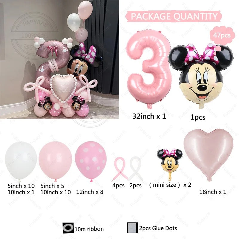 DIY mini mouse balloon set