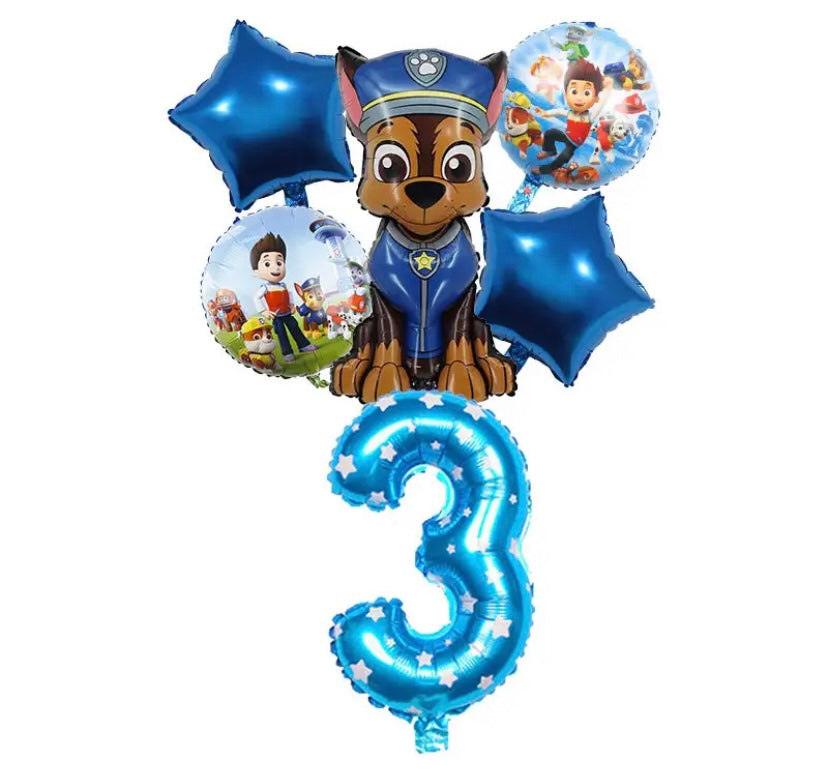 DIY balloon set paw patrol